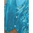 thumbnail image 6 of YONGHS Kids Boys Glittery Sequined Vest Top Waistcoat Costume for Choir Jazz Dance 7-15 Light Blue 7-8, 6 of 6
