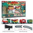 thumbnail image 3 of Juguete de vía de tren de Navidad de dibujos animados, regalos de Navidad alimentados por batería para niños y niñas, 3 of 5