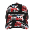 thumbnail image 2 of Picia Fire and Rescue Truck Pattern Trucker Hat,Baseball Cap,Sun Protection Cap,Stylish Headwear,Leisure Cap,Outdoor Sports Cap, 2 of 7