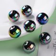 thumbnail image 6 of 500gs Opaque Acrylic Beads AB color Plated Round Black 20x19mm Hole: 2~3mm about 111pcs/500g, 6 of 6