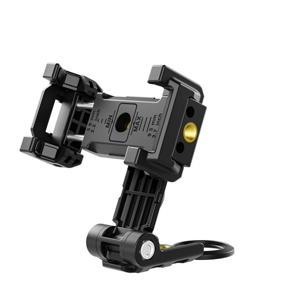 Universal Microphone Stand Phone Holder Mount for iPhone, Android, and Camera – Adjustable Clamp Fits Devices Up to 3.75 Inches Wide – No Tools Required for Easy Installation