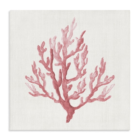 Stupell Industries Contemporary Muted Pink Coral Branch Canvas Art, 17 x 17, by Janet Tava