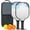 Black-2, variant on Pickleball Paddles Set Of 2, Fiberglass Surface, Fluid Smoke Aurora Art Style, 4 Balls & Bag
