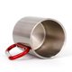 thumbnail image 4 of 300ml DIY Anpassningsbar Rostfri Reseportabel Mugg med D-ring Karbinhake Handtag Vatten Te Kaffe Kopp För Utomhussporter Camping Vandring Hemma, 4 of 5