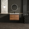 thumbnail image 2 of Brown Bathroom Vanity 30 Inch - Resin Sink & 2 Door Cabinet Engineered Wood For Durability And A Clean Appearance 30" With Doors Long-lasting Mesmerizing Feature, 2 of 7