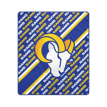 Pegasus Los Angeles Rams 60 x 70 Diagonal Lined Wordmark Ultra Soft Blanket