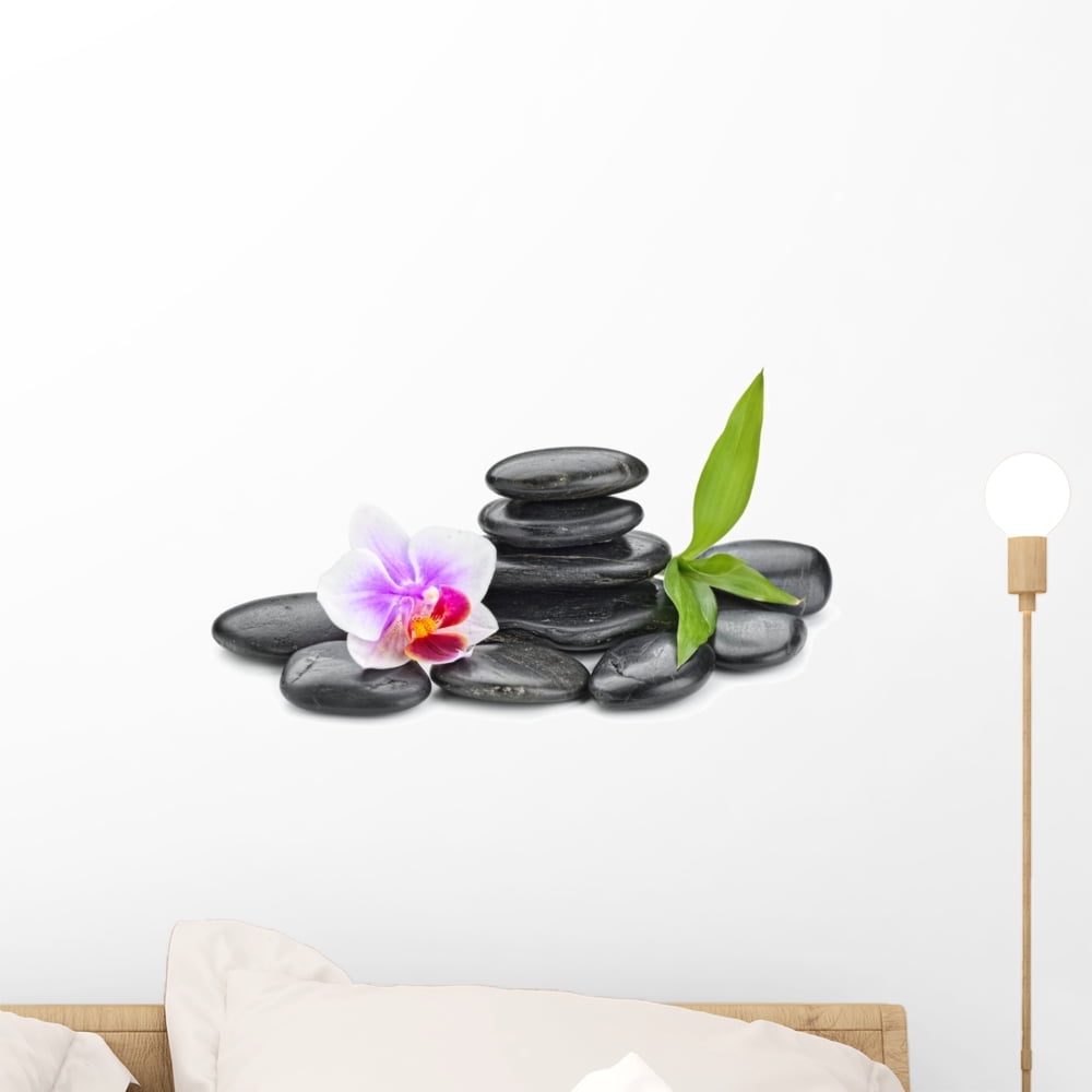 Zen Stones Wall Mural by Wallmonkeys Peel and Stick Graphic (18 in W x 10 in H) WM248011