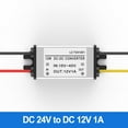 thumbnail image 2 of Convertidor de fuente de alimentación de 24V a 12V DC-DC 1A ~ 5A con carcasa de aluminio, 2 of 7