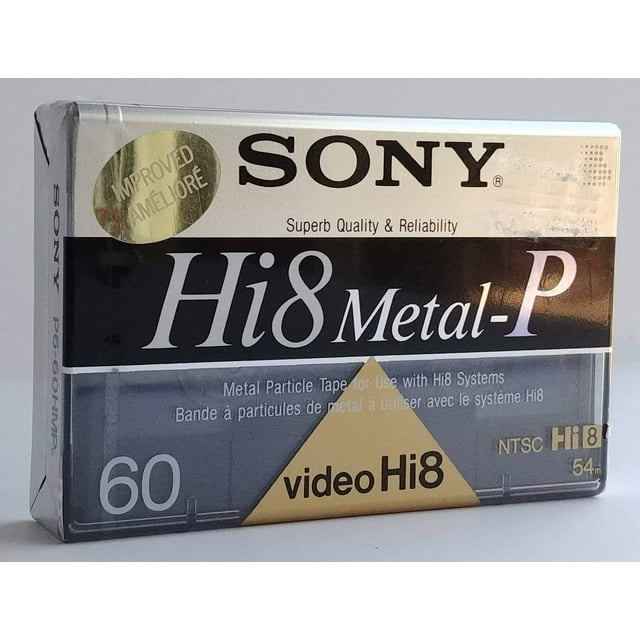 Cinta de vídeo Sony Hi8/Digital8 Metal Particle, paquete de 1 unidad