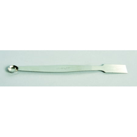 SPATULA, STAINLESS STEEL, ONE END FLAT, ONE END SPOON