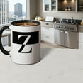thumbnail image 3 of Personalization Mall Squared Initial 11 oz. Black Coffee Mug, 3 of 5