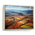 thumbnail image 2 of Designart "Colorful Rainbow landscapes Of Chroma II" Landscapes Floater Framed Wall Art Living Room, 2 of 7