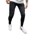 thumbnail image 4 of Men's Stretch Skinny Jeans, Super Comfy Slim Fit Straight Denim Pants for Daily Work Travel, 4 of 7