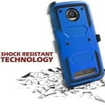 thumbnail image 2 of Value Pack + for 5.5" Motorola moto Z2 Play Z2 Force z2play z2force case Phone Case 360° Cover Screen Protector Clip Holster Kick Stand Grip Sides Armor Blue, 2 of 4
