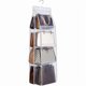 thumbnail image 1 of Bag Hanging Storage, 8 Pockets Hanging Bag Organizer Oxford Cloth Wardrobe Organizer for Family Closet Bedroom, White, 1 of 4
