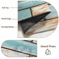 thumbnail image 6 of Blue Brown Vintage Area Rugs 4'x6', Washable Small Throw Rugs for Office Bathroom, Retro Farmhouse Elegant Pastoral Indoor Outdoor Rug Non-Slip Low Pile Carpet Runner Reversible Floor Mats, 6 of 8