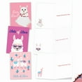thumbnail image 5 of The Best Card Company 20 Assorted Valentine's Day Notecards Boxed Set 4 x 5.12 Inch with Envelopes (10 Designs, 2 Each) Llove LLlamas AM10411VDG-B2x10, 5 of 6