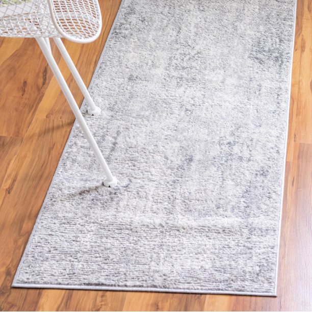 Caspian Collection Runner Rug ‚Äì 6 Ft Runner Gray LowPile