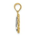 thumbnail image 2 of 14K Two-tone Gold Polished Cross Pendant, 2 of 3