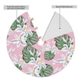 thumbnail image 2 of Rateoe Lilies Flowers Print Christmas Tree Skirt 30" for Xmas Holiday New Year Party Circle Tree Mat Ornaments Decoration, 2 of 7