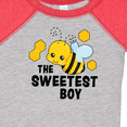 thumbnail image 4 of Inktastic The Sweetest Boy with Bee and Honey Combs Boys or Girls Baby Bodysuit, 4 of 5