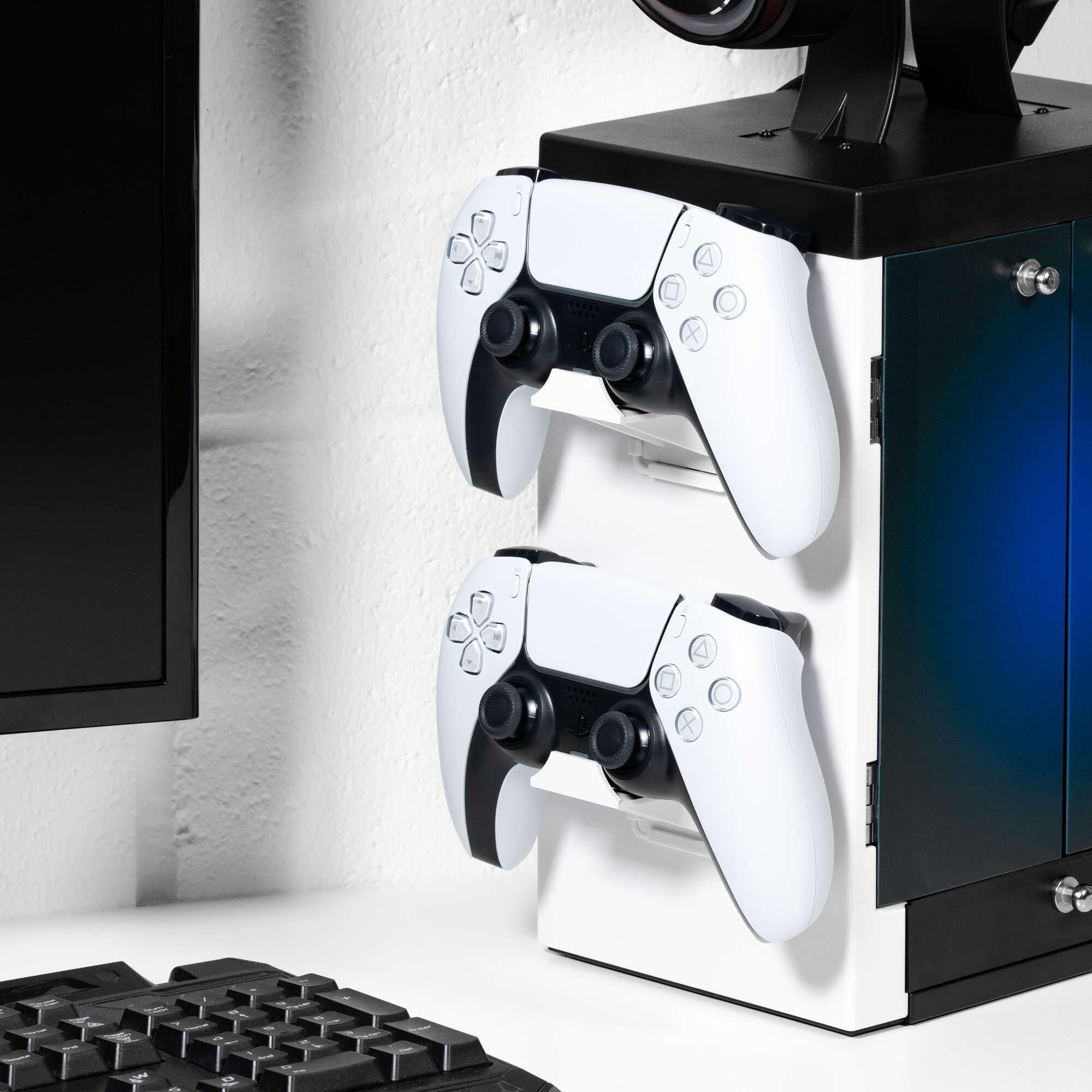 Numskull PS5 Inspired Gaming Locker, Controller Holder, Headset Stand for PS5, Xbox Series X|S, Nintendo Switch - Official Numskull Merchandise