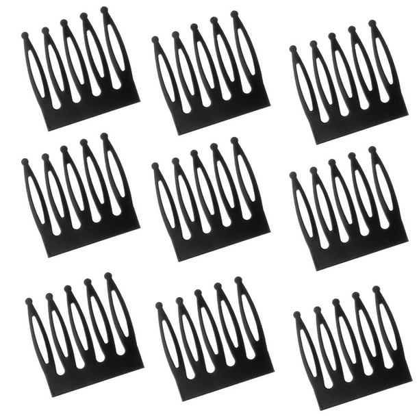 100 mini pinzas para el pelo, peines, accesorios para el cabello para muñecas DIY peine negro