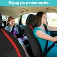 thumbnail image 5 of FH Group Universal Fit Cloth Car Seat Covers for SUV - Solid Bench w/ Steering Wheel Cover, 5 of 10