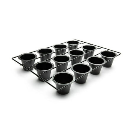 Fox Run Non-Stick Carbon Steel Mini Popover Pan, 12-Cups