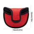 thumbnail image 2 of Golf Head Covers, Mesh Golf Club Head Cover Driver, Semi Circular Headcovers Golf Accessories Hybrid Head Covers Set Fits All Fairway, Driver Clubs, 2 of 8