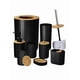 thumbnail image 1 of Juego  Xtellar De Baño Negro Accesorios Kit 8 Pzs Completo Bambú Set Color Negro, 1 of 5