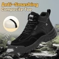 thumbnail image 2 of LAoutun Steel Toe Boots for Men High-top Safety Work Boots Comfort Construction Boots, 2 of 6