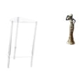 thumbnail image 1 of Mesita de noche,Mesa auxiliar de acrílico transparente,mesa auxiliar transparente de 2 niveles,Figura de escritorio,Figuritas africanas,artesanías,artículos de escritorio, 1 of 8