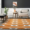 thumbnail image 5 of nuLOOM Gabriela Contemporary Trellis  Area Rug, 2' 6" x 6', Runner, Gabriela Deep Orange, 5 of 6