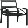 thumbnail image 3 of vidaXL Chair Outdoor Patio Accent Metal Frame Armchair with Cushions Steel, 3 of 32