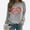 Gray, variant on SOOMLON Women Valentine's Day Tops Couple Valentines Gift Casual Long Sleeve Scoop Neck T Shirts Cute Love Heart Print Tops Trendy Valentines Clothes 2025 Black XL