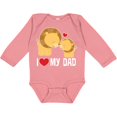 thumbnail image 3 of Inktastic Fathers Day I Love My Dad Boys Lion Boys or Girls Long Sleeve Baby Bodysuit, 3 of 5