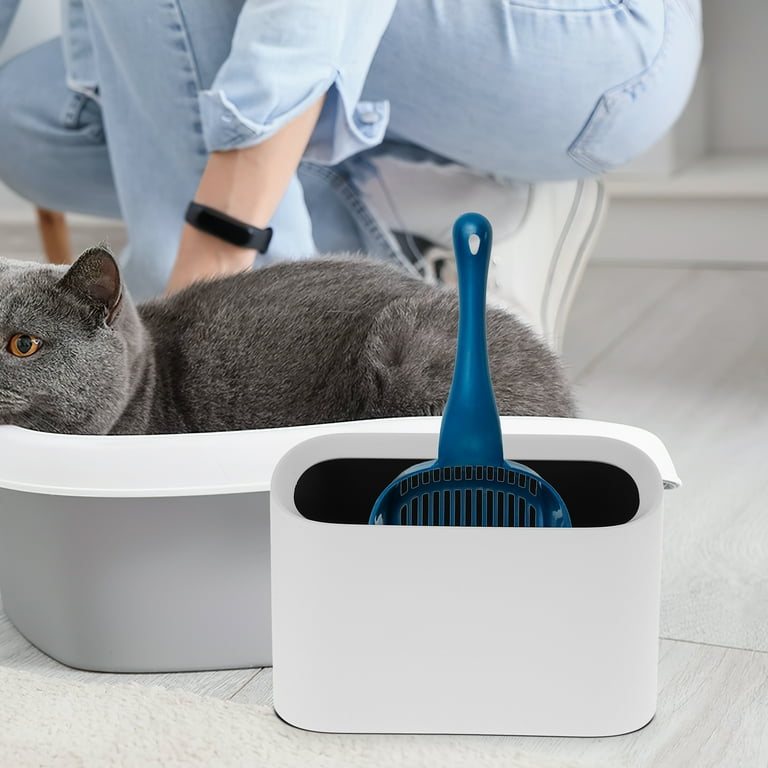Poop Scoop Cat Litter Scoop Holder Mini Trash Can With Lid To