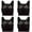 Black 4PCS, variant on ABODELINE Cat Car Window Decal, Black Waterproof Vinyl Sticker, Suitable for Decorating car Bodies, Bumpers, Windows, Helmets, laptops, and suitcases