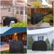thumbnail image 5 of Fundas para barbacoa Funda impermeable para barbacoa Funda para barbacoa resistente al viento y al desgarro con correas y bolsa de almacenamiento (145x61x117cm), 5 of 5