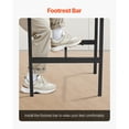 thumbnail image 4 of KFFKFF Bar Table with Durable Metal Frame, High Top Design for Small Kitchen or Dining Area, Suitable for Coffee or Cocktail Counter, Simple Assembly, 24x24x36 inches, Ideal for Living Room or Party, 4 of 9
