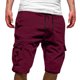 thumbnail image 2 of WILLBEST Pantalones Cortos Deportivos para Hombre, Pantalones Cortos Deportivos Informales de Verano de Talla Grande con Bolsillos y Cinco Puntos, 2 of 4