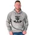 thumbnail image 4 of Cool Trophy Husband Number 1 Hubby Hoodie Hooded Sweatshirt Men Brisco Brands S, 4 of 6