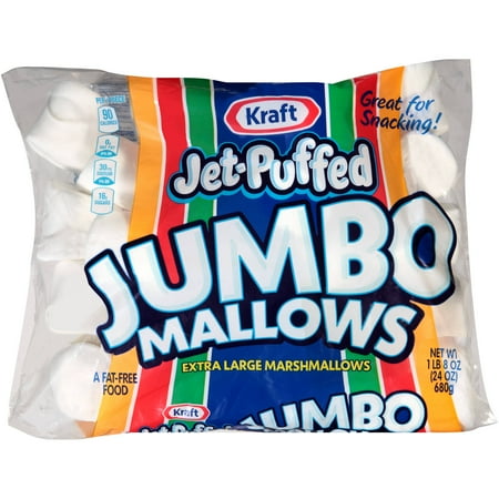 Kraft Jet-Puffed Jumbo Mallows Extra Large Marshmallows, 24 oz ...