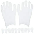 thumbnail image 4 of WRISTBIQUE 10 Pairs White Cotton Work Gloves Reusable Protective Gloves for Daily Use and Safety, 4 of 8