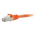 thumbnail image 1 of C2G 7ft Cat6 Ethernet Cable - Snagless Shielded (STP) - Orange - Patch cable - RJ-45 (M) to RJ-45 (M) - 7 ft - STP - CAT 6 - molded, snagless, stranded - orange, 1 of 2