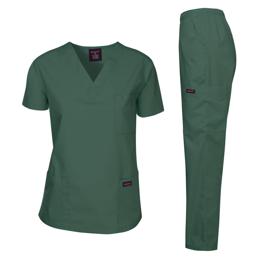 DAGACCI Dagacci Medical Uniform Unisex Scrubs Set Scrub Top and Pants