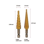 Hyper Tough 2-Piece Titanium Coated Step Drill Bits