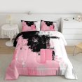 thumbnail image 2 of Castle Fairy Graffiti Splash Bedding Comforter Set 2pcs for Kids Teens,Abstract Gradient Twin Comforter Sets Microfiber,Minimalist Mid Century Breathable Bedding Set,Luxury Bedroom Decor,Reversible, 2 of 8