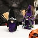 thumbnail image 3 of Halloween Wizard Gnome Doll with Broom & Hat, Dark Elf Plush Witch Gift Toy for Holiday Decor Party Favor, 3 of 5